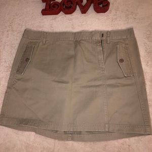 J. Crew Khaki Mini Skirt